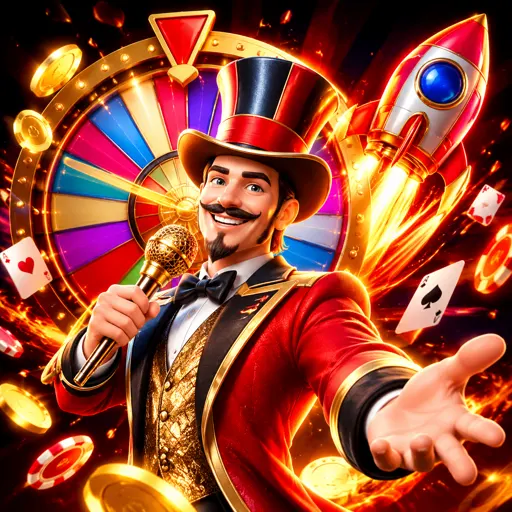 Roda gigante do game show Crazy Time em transmissão ao vivo