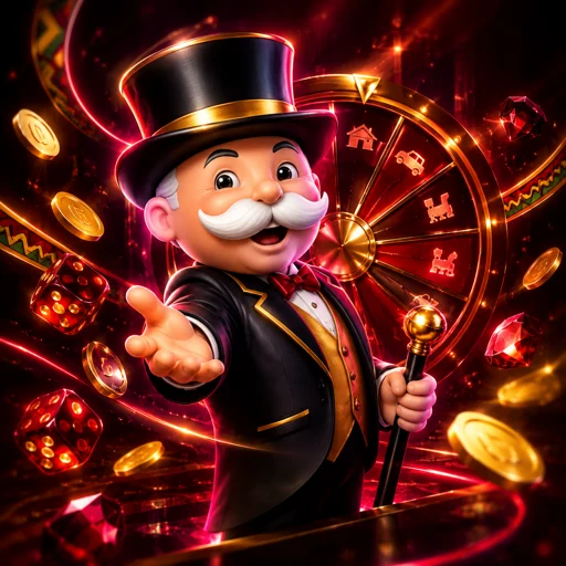 Apresentador do Monopoly Live girando a roda no estúdio