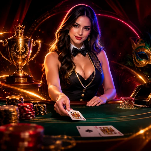 Mesa de blackjack ao vivo com dealer brasileiro